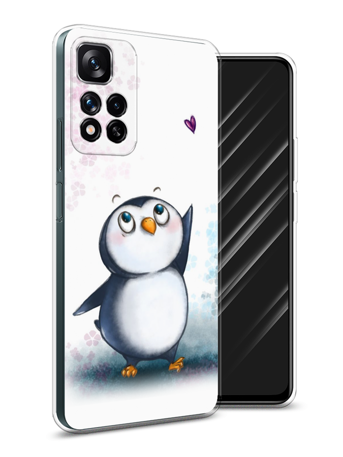 

Чехол Awog на Xiaomi Redmi Note 11 Pro Plus 5G "Пингвин и сердечко", Разноцветный, 312150-1