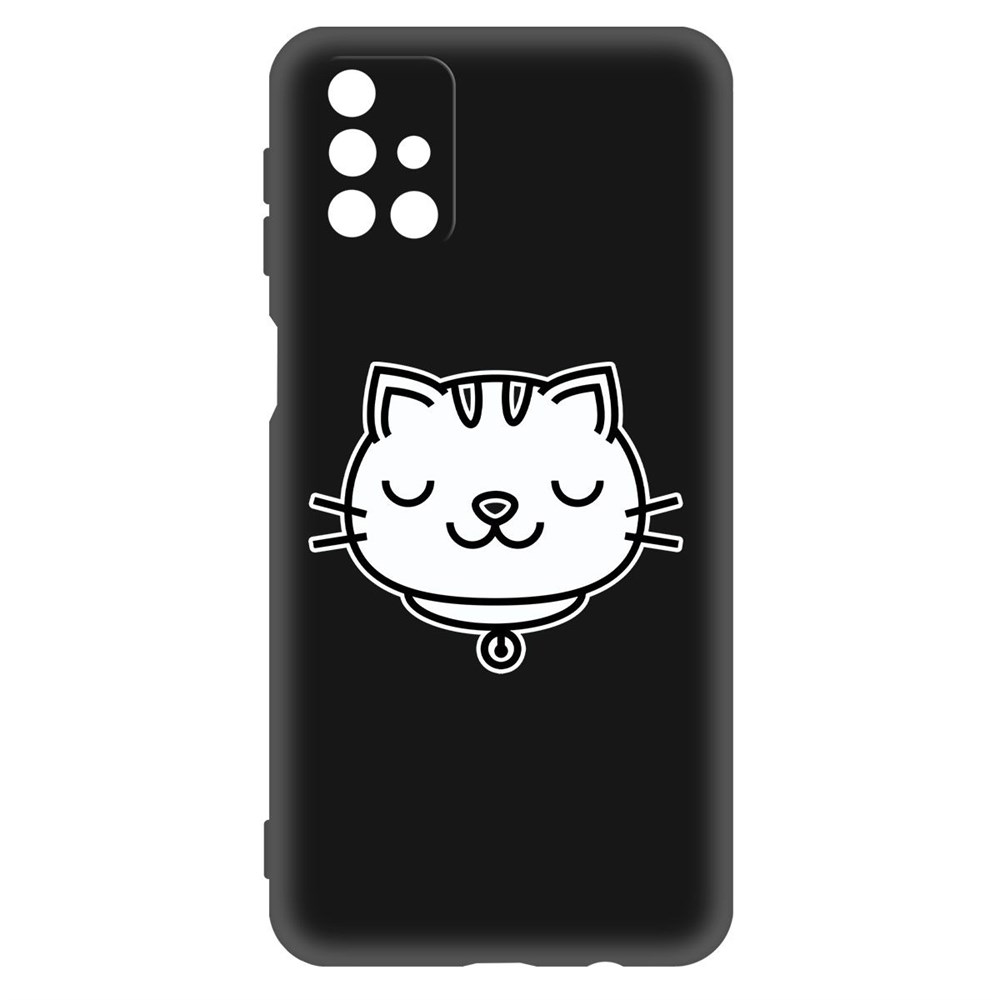 

Чехол-накладка Krutoff Soft Case Черно-белая кошка для Samsung Galaxy M51 (M515) черный