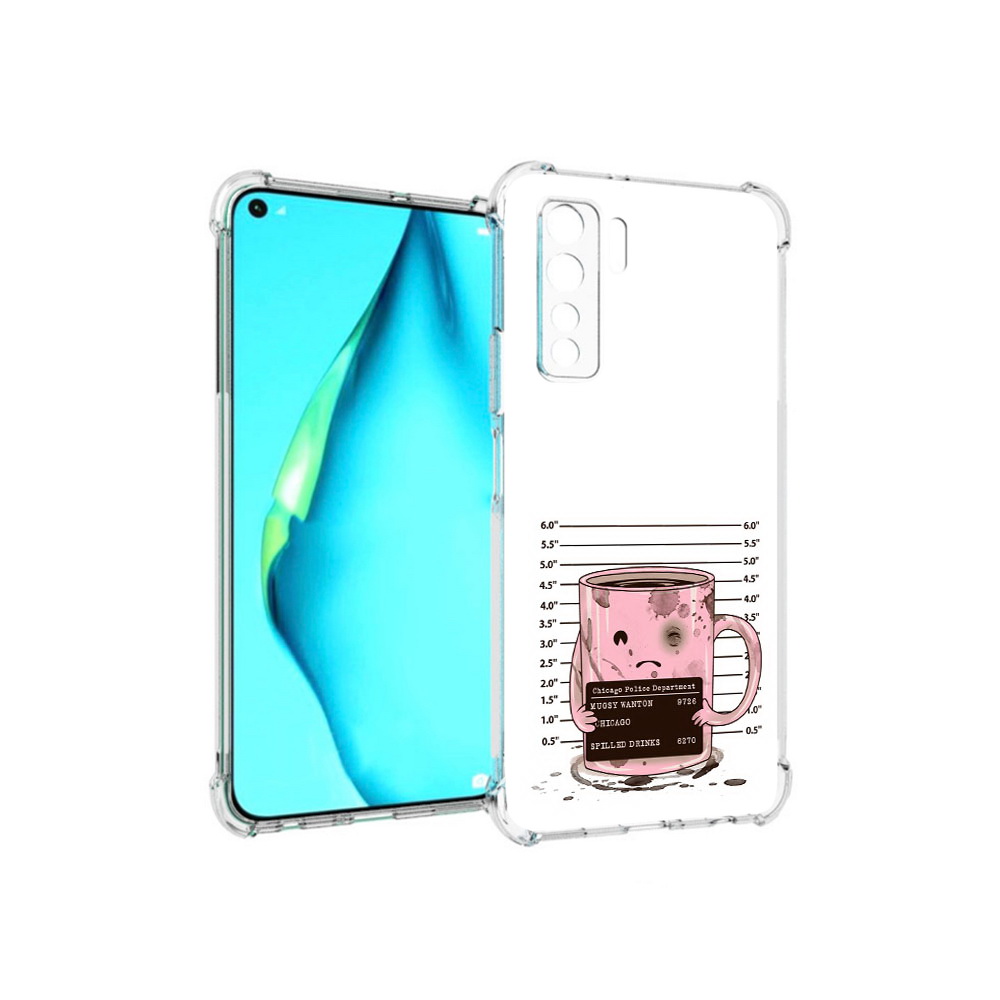

Чехол MyPads Tocco для Huawei Nova 7 SE кружка, Прозрачный, Tocco