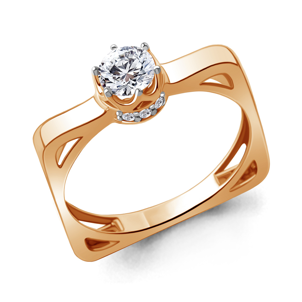 

Кольцо из серебра р. 17,5 AQUAMARINE 67841А_925_з, 67841А_925_з