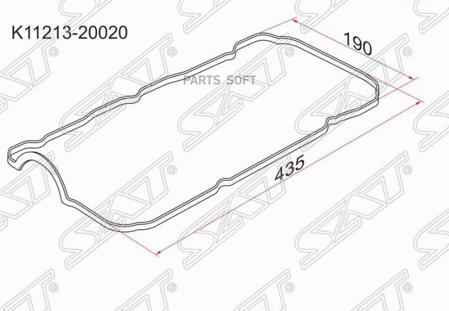 

Прокладка Клапанной Крышки Ty 1Mz/2Mz-Fe, Rh Sat K11213-20020