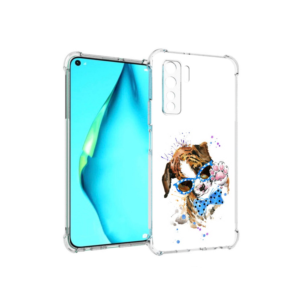 

Чехол MyPads Tocco для Huawei Nova 7 SE лапочка, Прозрачный, Tocco