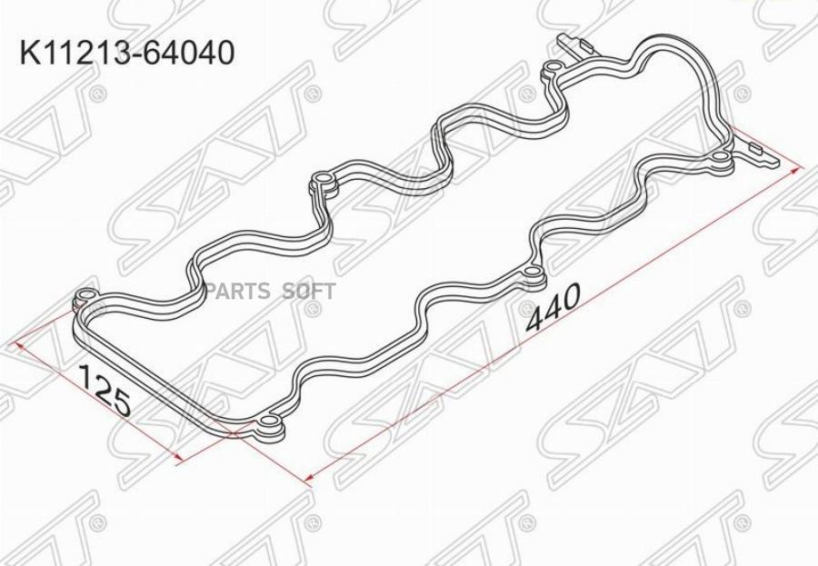 

Прокладка Клапанной Крышки Ty 1-2C# -93 Sat K11213-64040