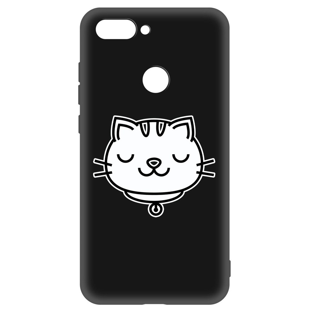 

Чехол-накладка Krutoff Soft Case Черно-белая кошка для Xiaomi Mi 8 Lite черный