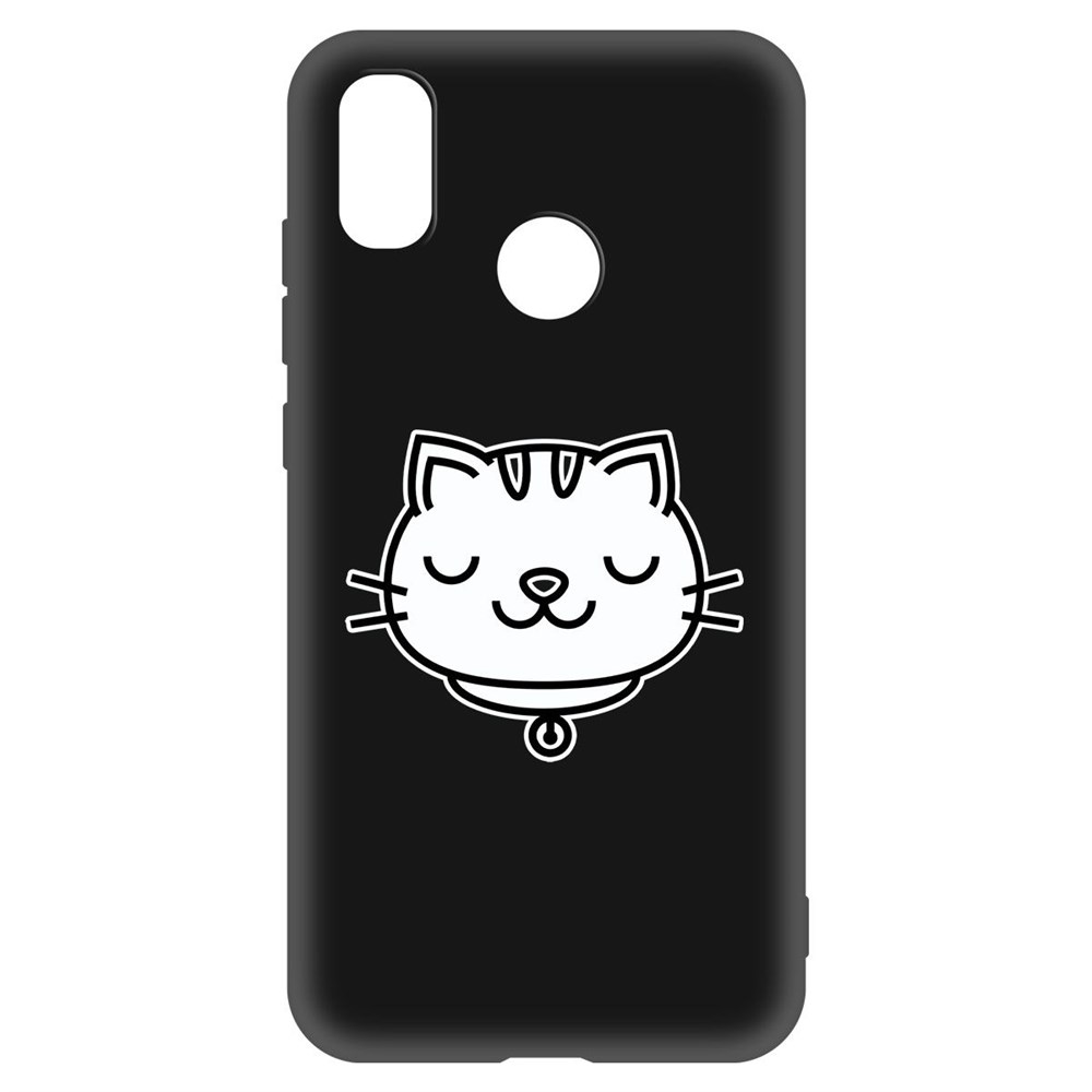 

Чехол-накладка Krutoff Soft Case Черно-белая кошка для Xiaomi Mi 8 черный