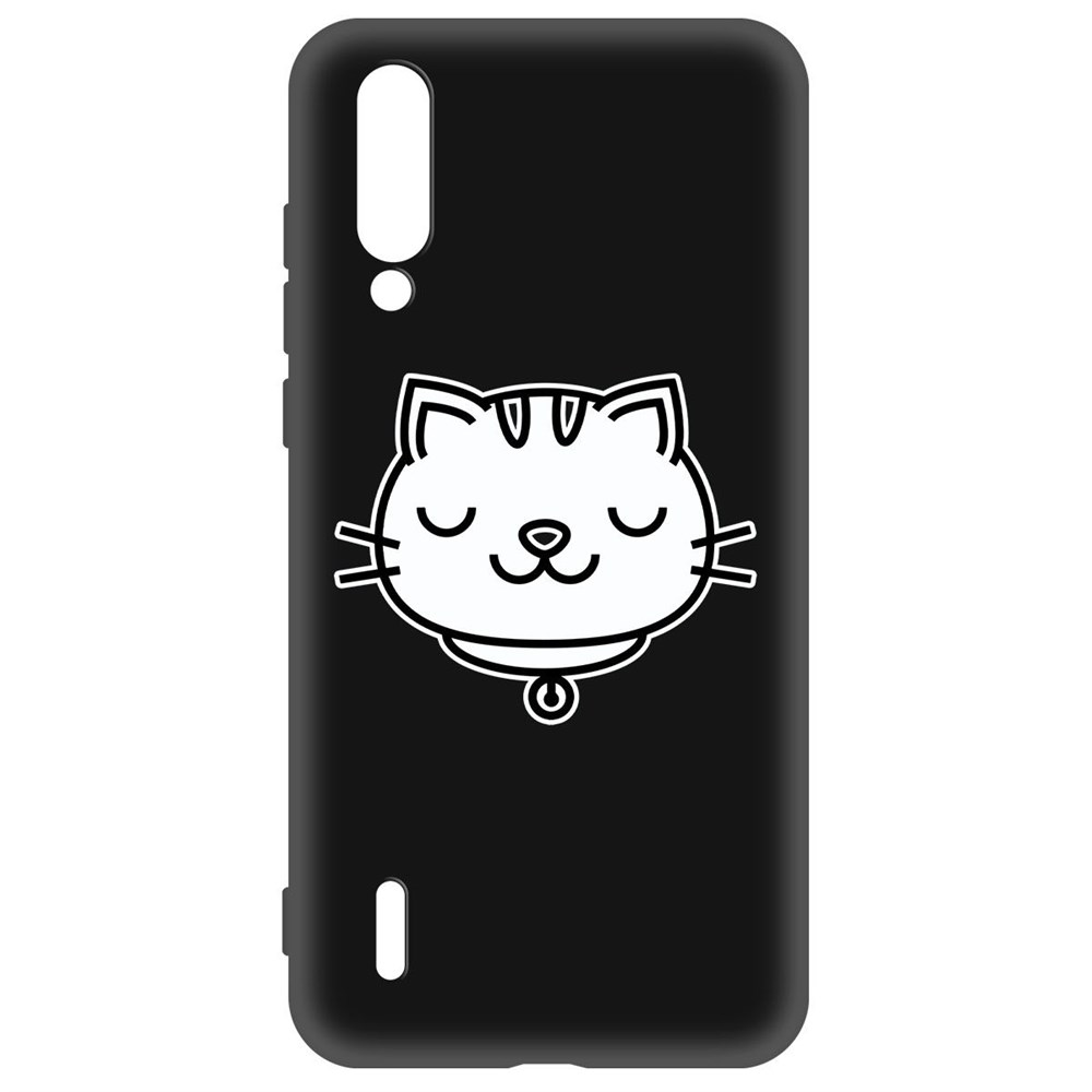 

Чехол-накладка Krutoff Soft Case Черно-белая кошка для Xiaomi Mi 9 Lite черный