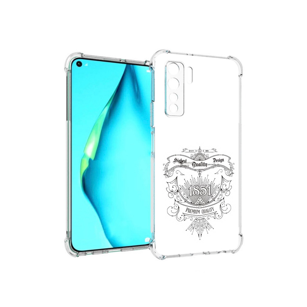 

Чехол MyPads Tocco для Huawei Nova 7 SE логотип 1851 год, Прозрачный, Tocco