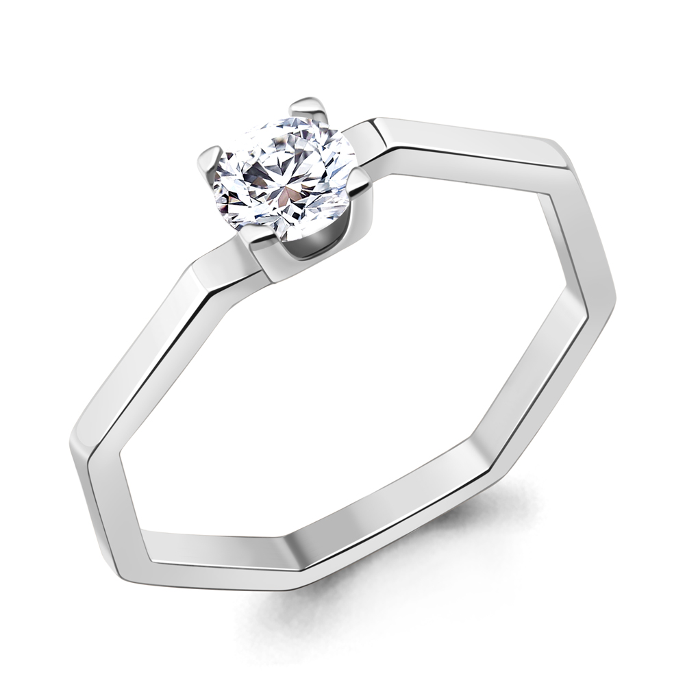 

Кольцо из серебра р. 17 AQUAMARINE 67716А_925_р, 67716А_925_р