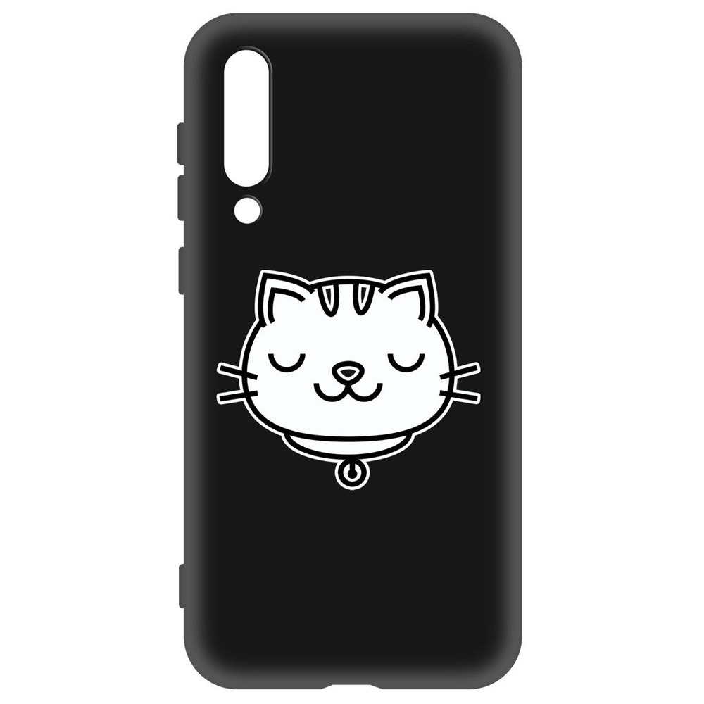 

Чехол-накладка Krutoff Soft Case Черно-белая кошка для Xiaomi Mi 9 SE черный