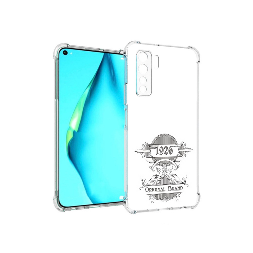 

Чехол MyPads Tocco для Huawei Nova 7 SE логотип черно белый, Прозрачный, Tocco