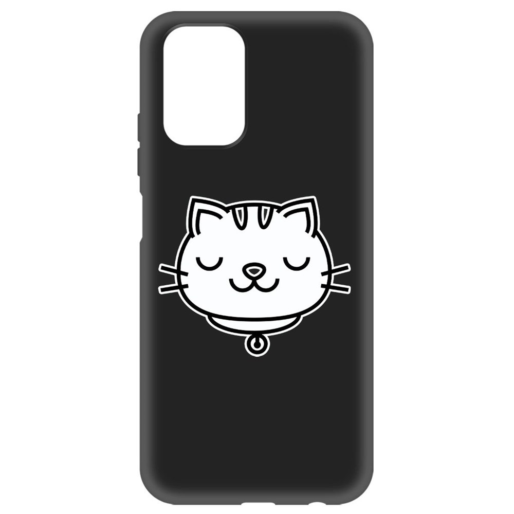 

Чехол-накладка Krutoff Soft Case Черно-белая кошка для Xiaomi Redmi 10 черный