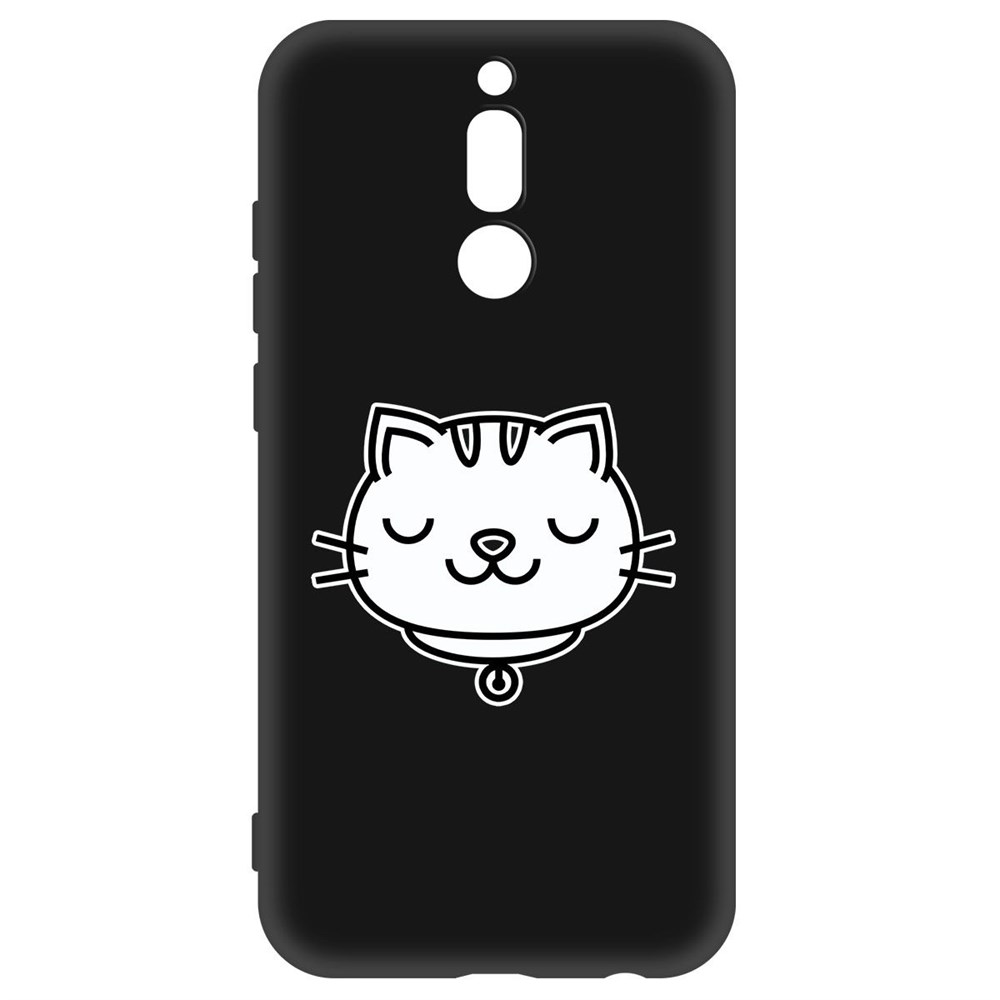 

Чехол-накладка Krutoff Soft Case Черно-белая кошка для Xiaomi Redmi 8 черный