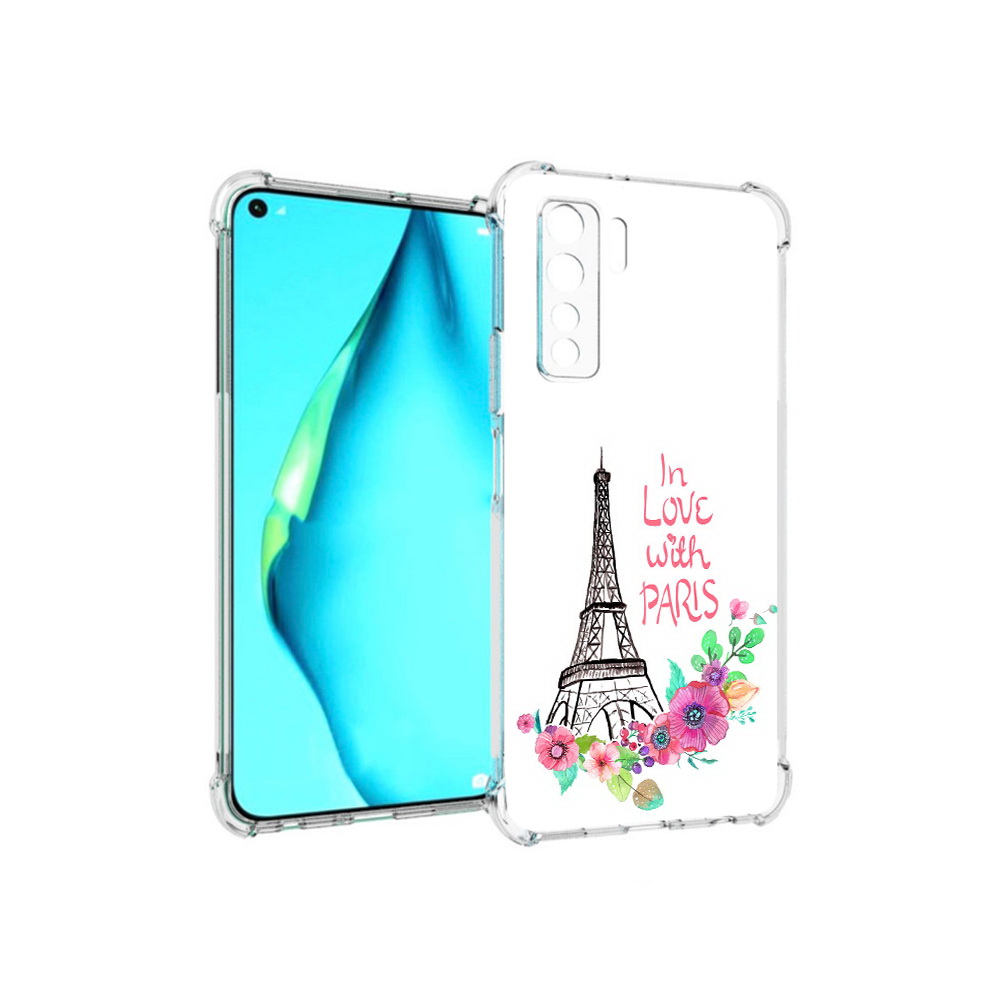 

Чехол MyPads Tocco для Huawei Nova 7 SE любимый париж, Прозрачный, Tocco