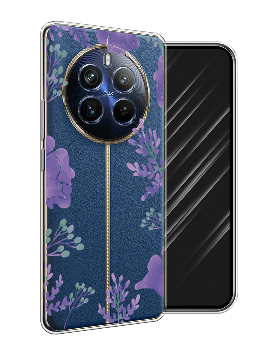 

Чехол Awog на Realme 12+ "Сиреневая цветочная рамка", Прозрачный;фиолетовый, 2516350-1