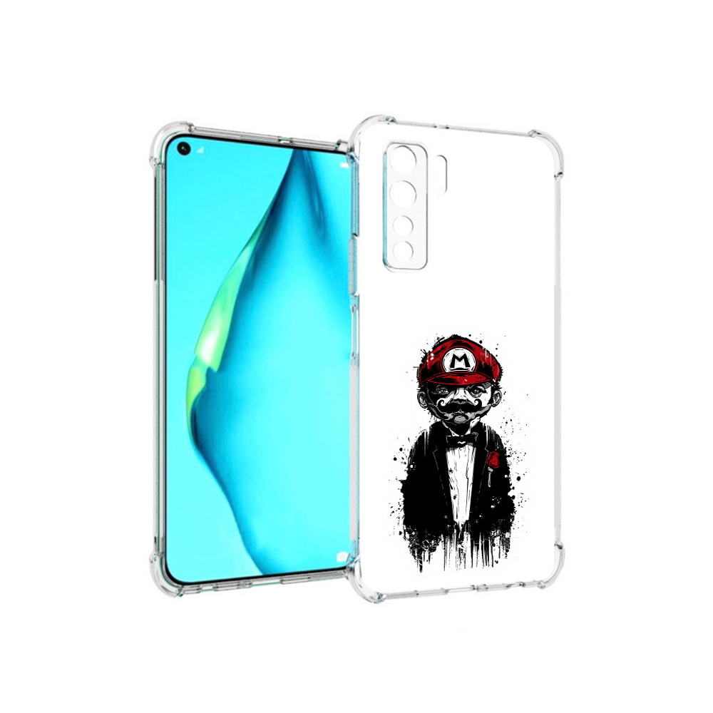

Чехол MyPads Tocco для Huawei Nova 7 SE марио, Прозрачный, Tocco