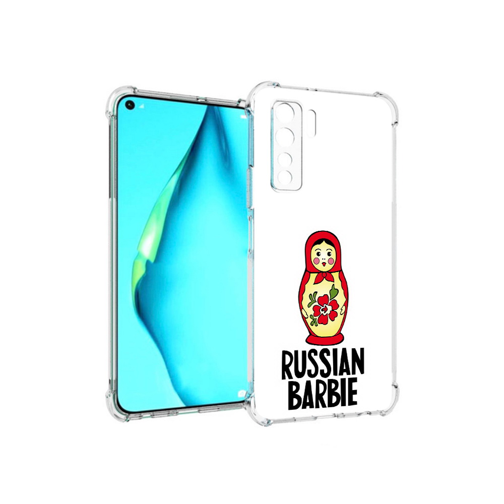 

Чехол MyPads Tocco для Huawei Nova 7 SE матрешка, Прозрачный, Tocco