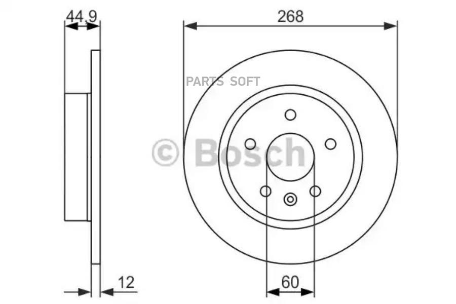 

Тормозной Диск Bosch арт. 0986479C57