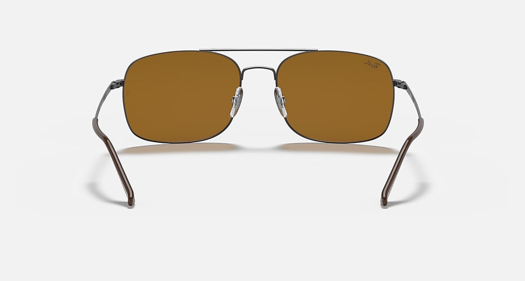 Солнцезащитные очки унисекс Ray-Ban RB3611 черные/коричневые