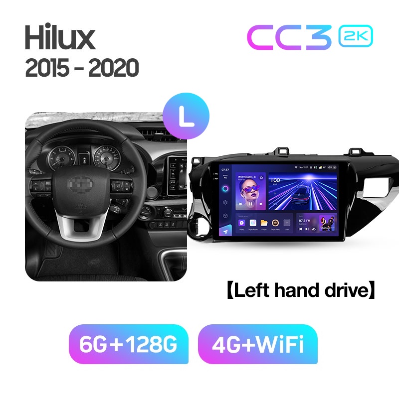 Магнитола TEYES TOYOTA HILUX 2015 г CC3 2K 6128ГБ 4189000₽