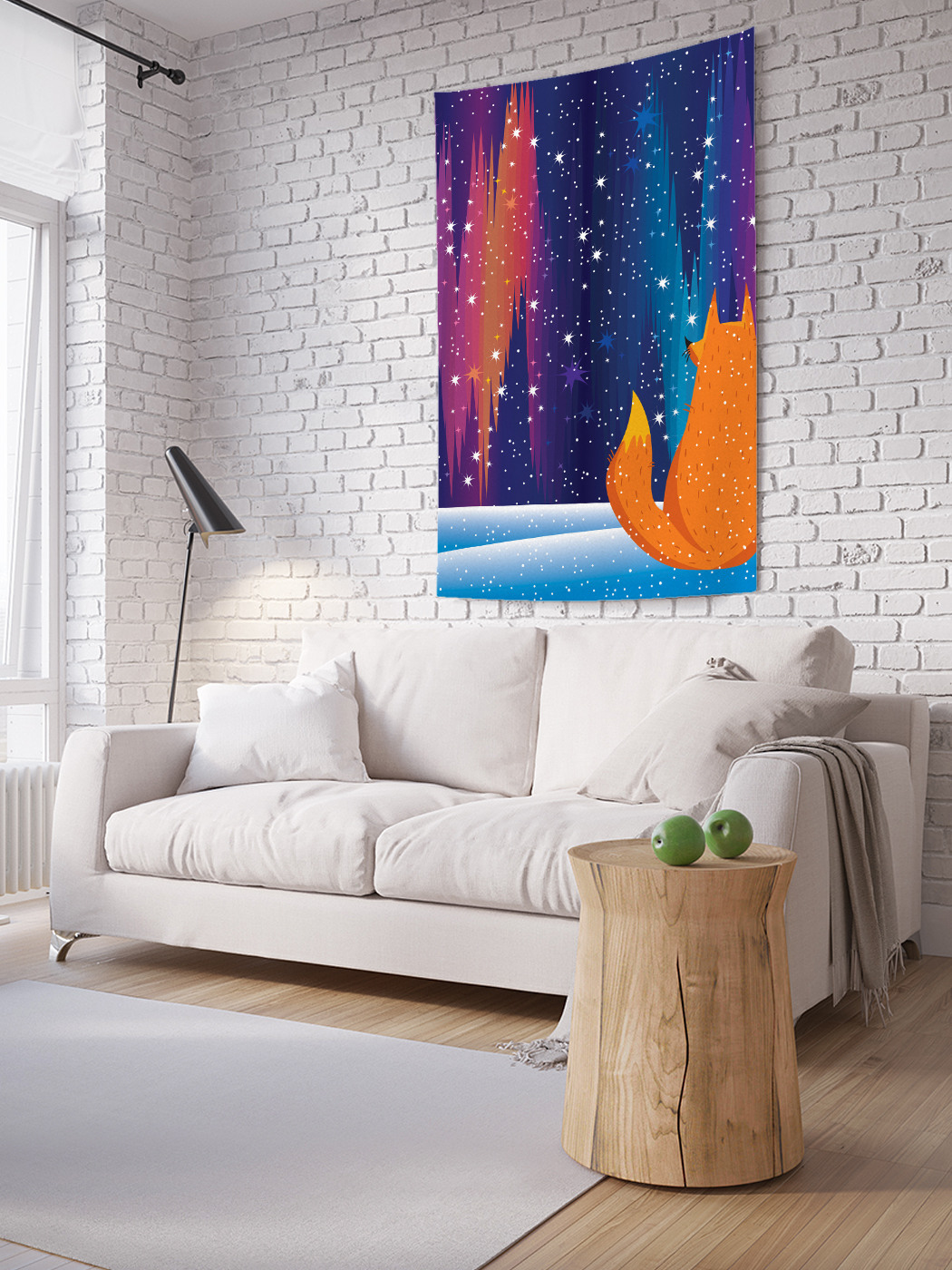 

Вертикальное фотопанно на стену JoyArty Лиса в снегу 150x200 см, Лиса в снегу