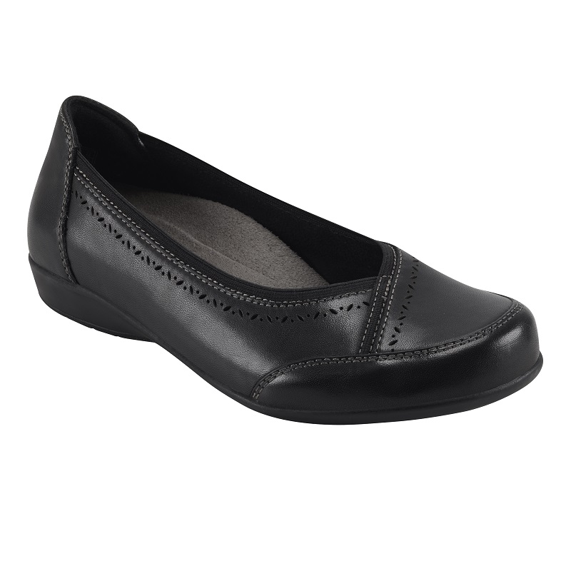 

Балетки женские Earth 7207611WWLEA-BLK черные 10 US, 7207611WWLEA-BLK