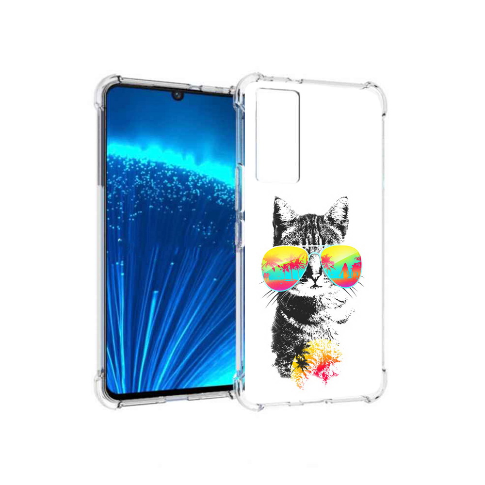 Чехол MyPads Tocco для Vivo V21E крутой кот (PT226954.394.425)