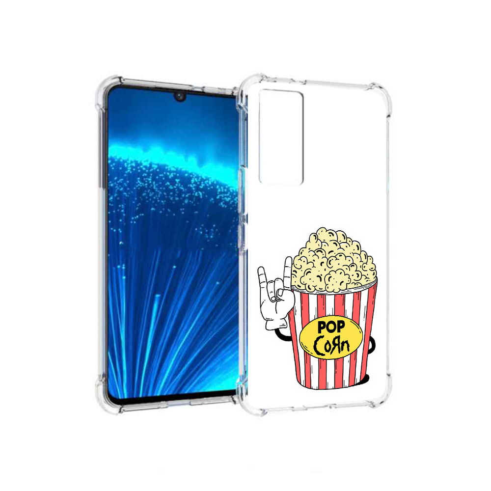 

Чехол MyPads Tocco для Vivo V21E крутой попкорн (PT226954.394.427), Прозрачный, Tocco
