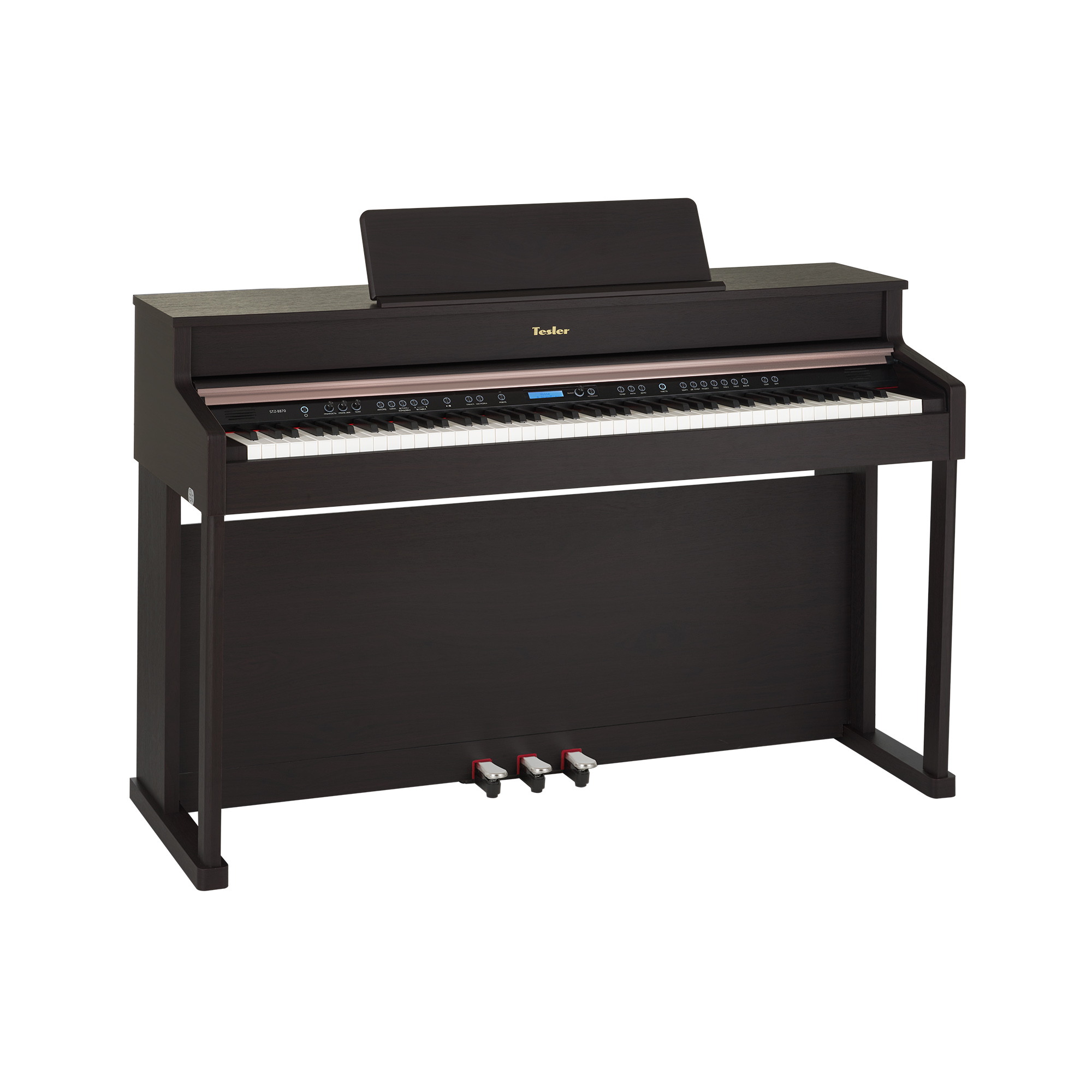 

Цифровое пианино TESLER STZ-8870 ROSEWOOD, Коричневый, STZ-8870