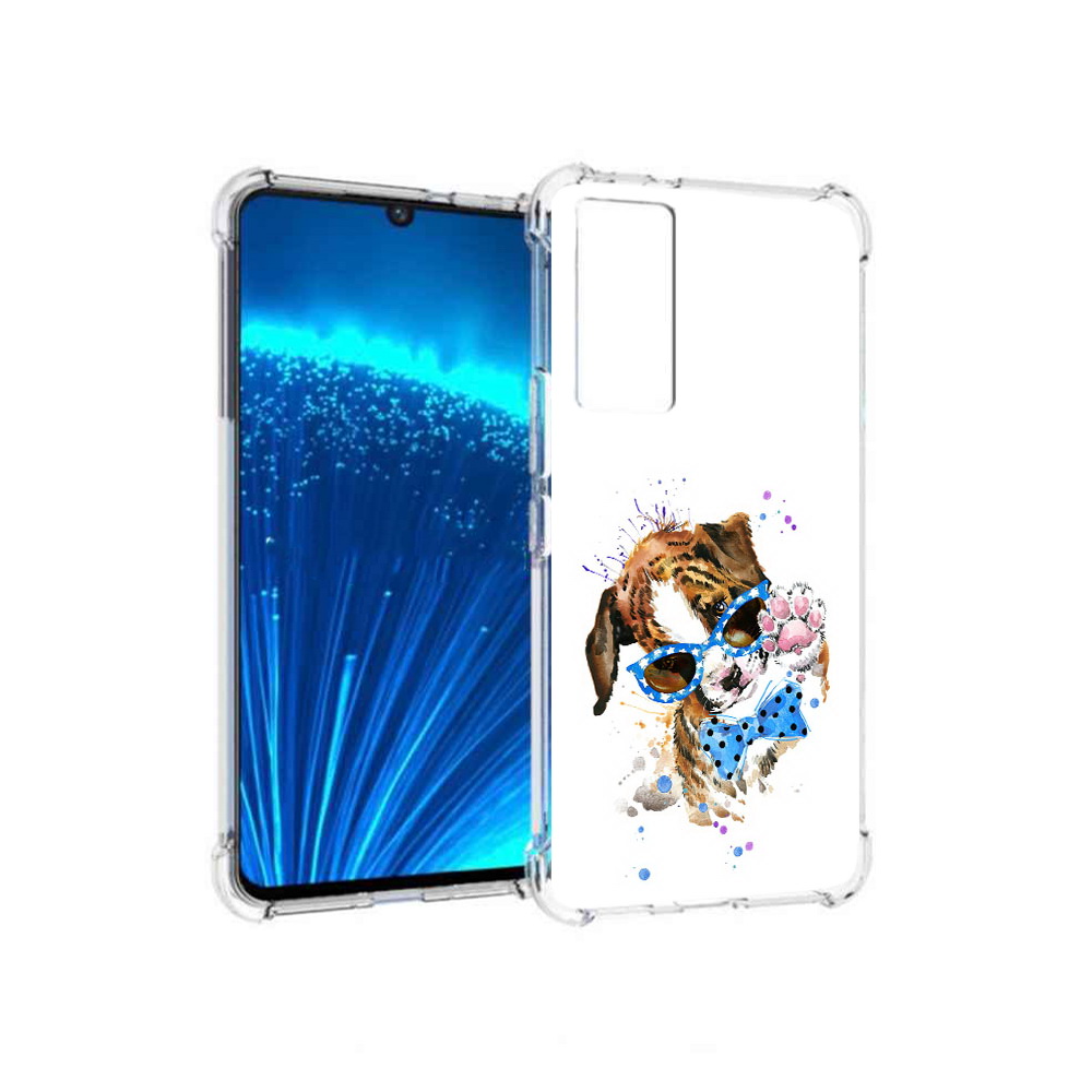 

Чехол MyPads Tocco для Vivo V21E лапочка (PT226954.394.434), Прозрачный, Tocco