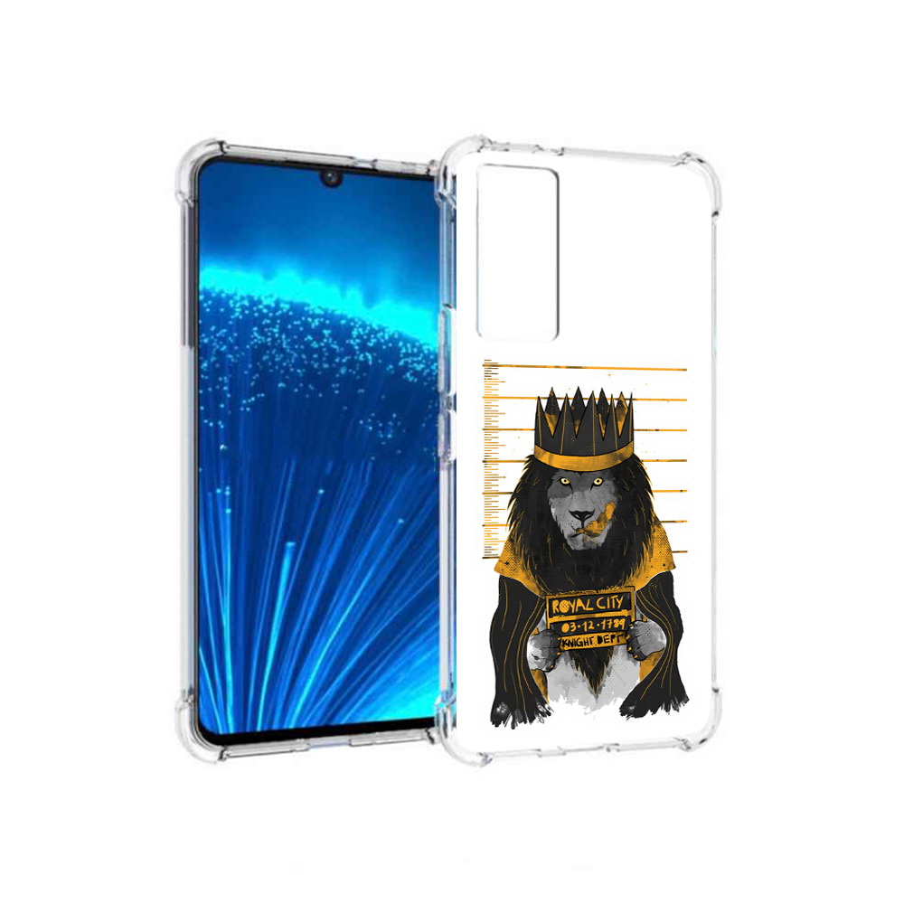

Чехол MyPads Tocco для Vivo V21E лев в законе (PT226954.394.435), Прозрачный, Tocco