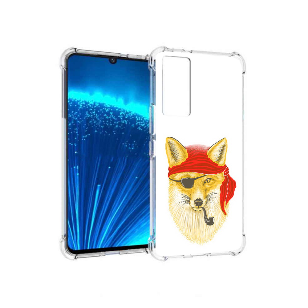 

Чехол MyPads Tocco для Vivo V21E лиса-пират (PT226954.394.440), Прозрачный, Tocco