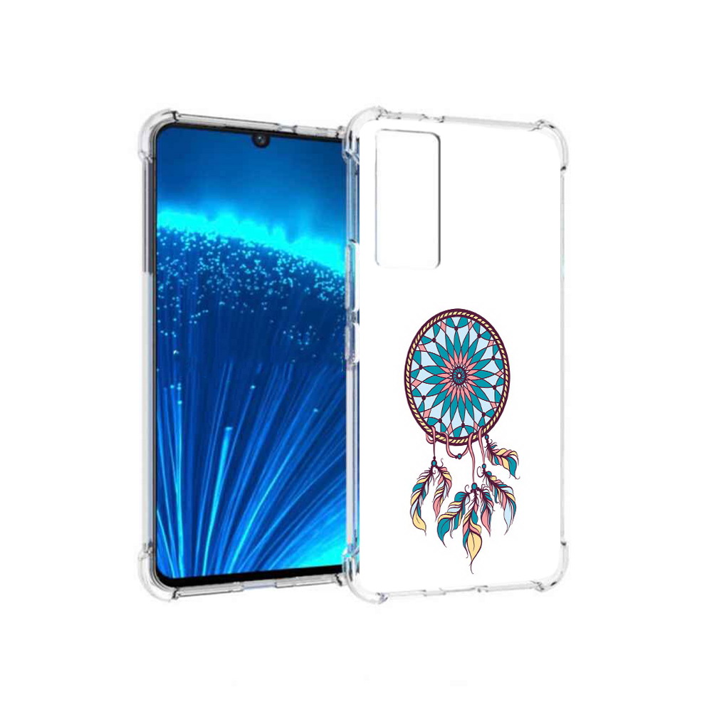 

Чехол MyPads Tocco для Vivo V21E ловец снов синий (PT226954.394.443), Прозрачный, Tocco