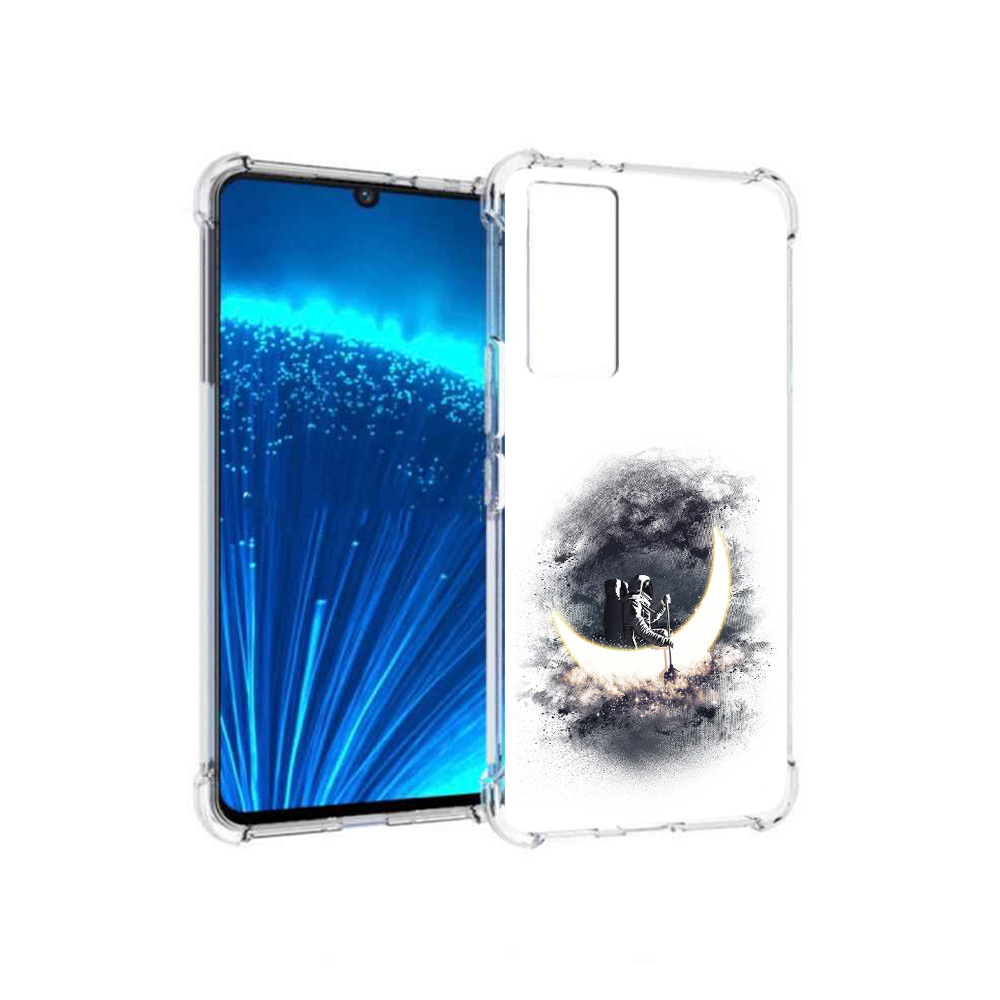 

Чехол MyPads Tocco для Vivo V21E лунный путешественник (PT226954.394.448), Прозрачный, Tocco