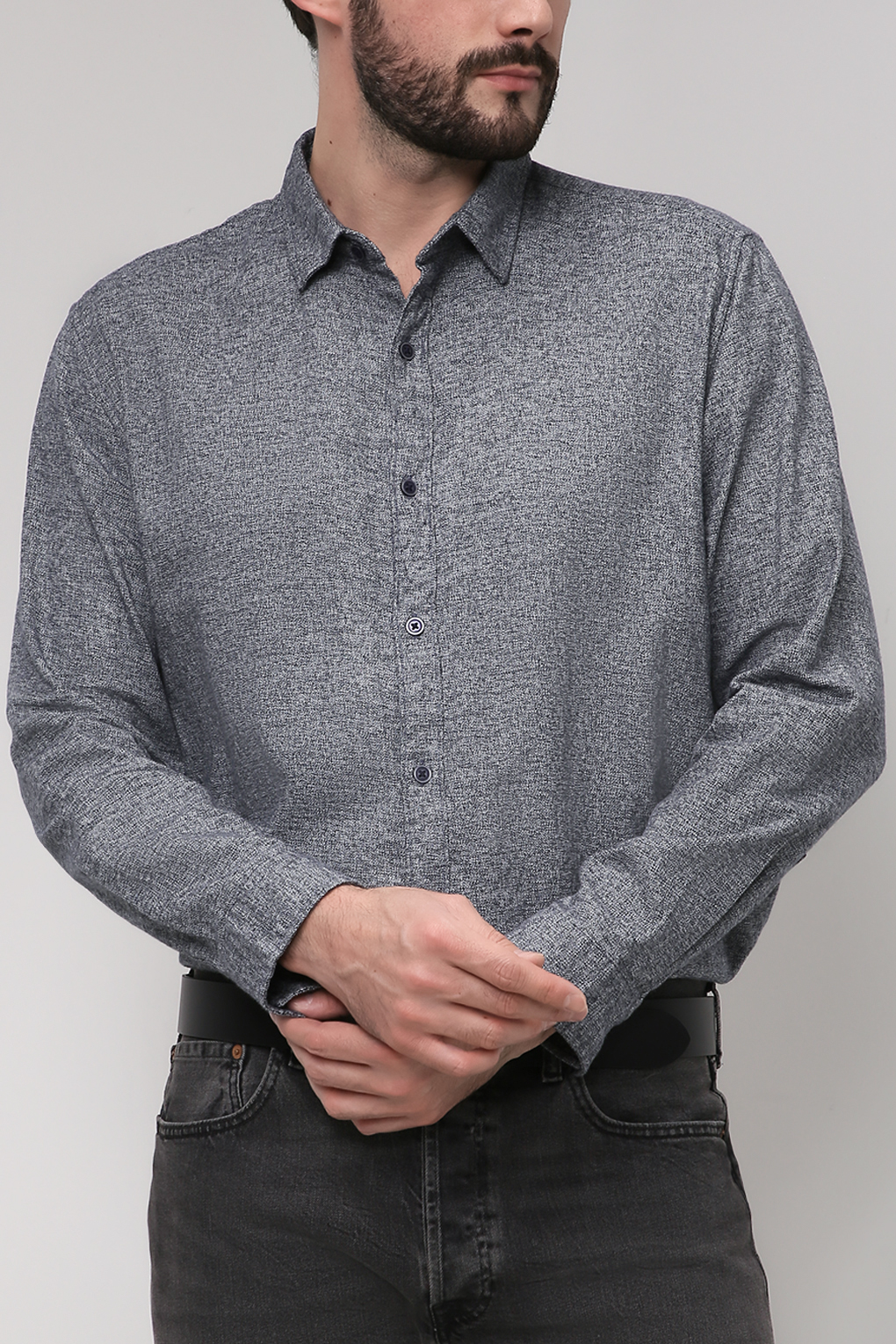 

Рубашка мужская Esprit 101EE2F304 синяя 2XL, 101EE2F304
