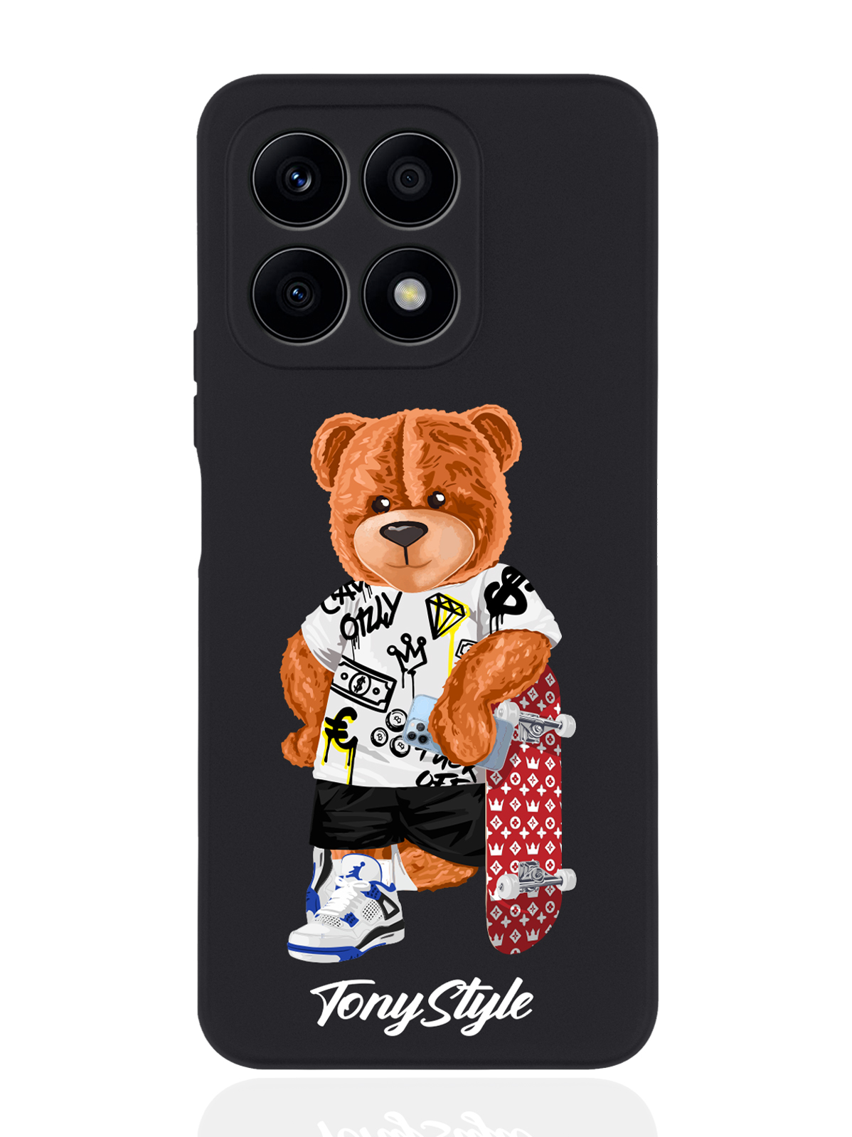 

Чехол Tony Style для Honor X8a Tony Style со скейтом черный, Коричневый;черный;красный