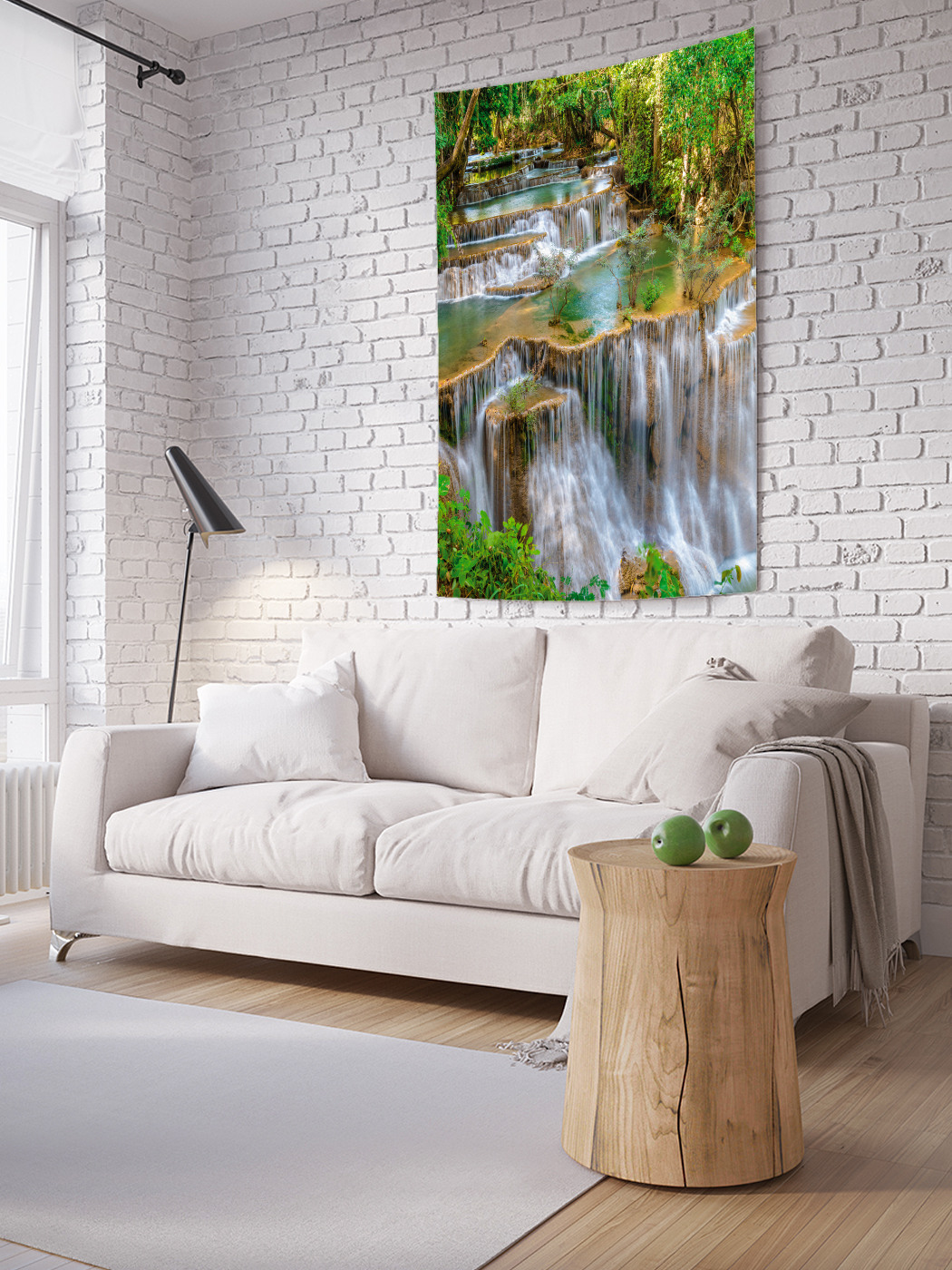 

Вертикальное фотопанно на стену JoyArty Пологая река 150x200 см, Пологая река
