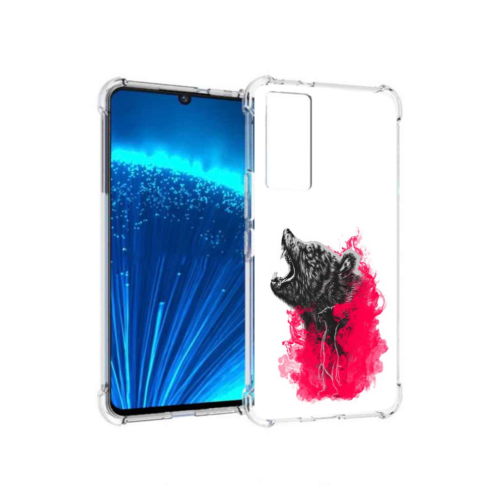 

Чехол MyPads Tocco для Vivo V21E медведь в дымке (PT226954.394.463), Прозрачный, Tocco