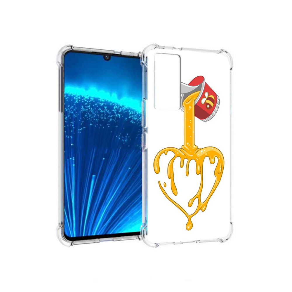 

Чехол MyPads Tocco для Vivo V21E медовое сердце (PT226954.394.471), Прозрачный, Tocco