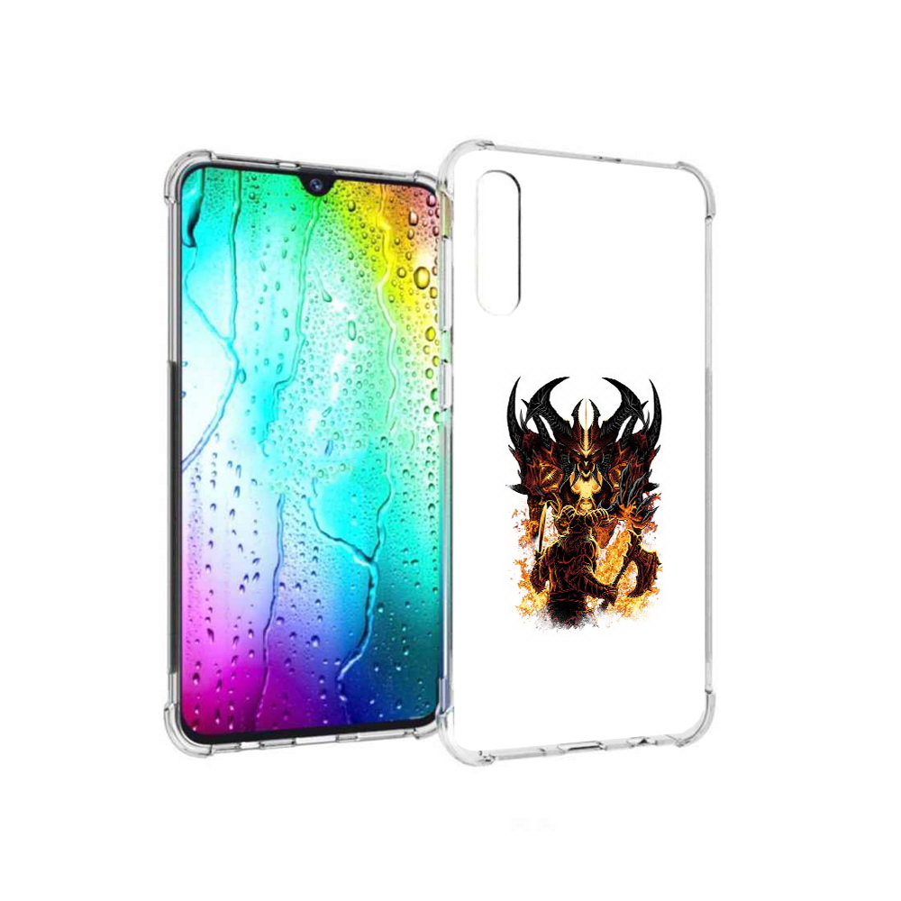 

Чехол MyPads Tocco для Samsung Galaxy A30s демон shadow fiend (PT226907.519.318), Прозрачный, Tocco