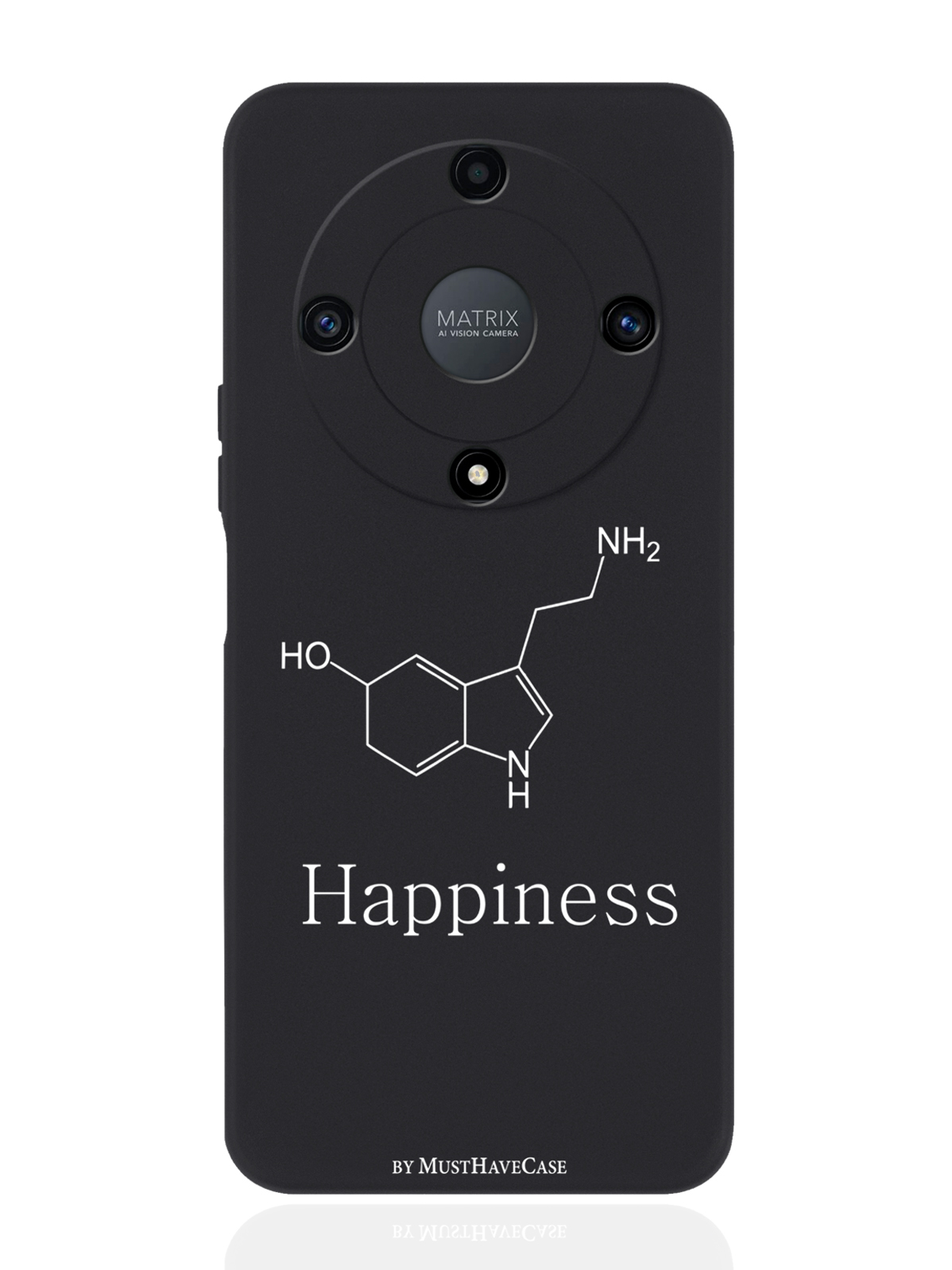 

Чехол MustHaveCase для Honor X9a Молекула счастья черный, Черный;белый