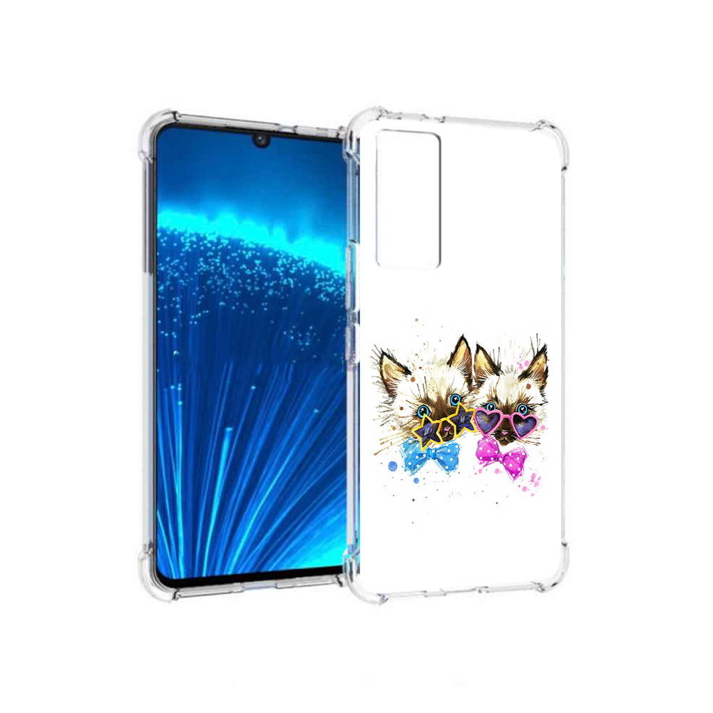 

Чехол MyPads Tocco для Vivo V21E милые котята (PT226954.394.474), Прозрачный, Tocco