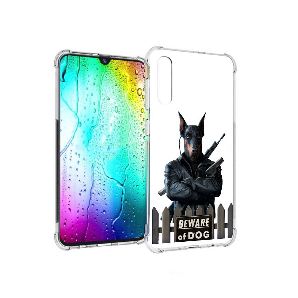 

Чехол MyPads Tocco для Samsung Galaxy A30s доберман (PT226907.519.332), Прозрачный, Tocco