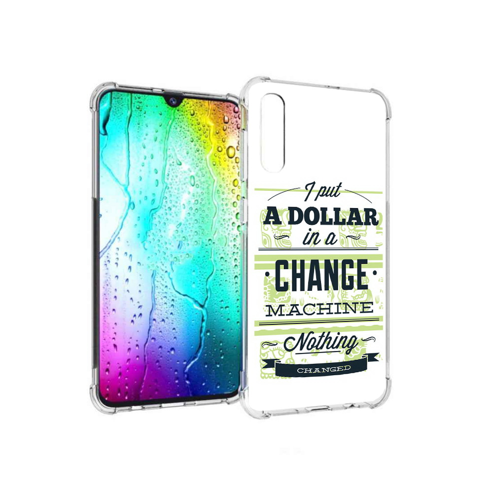 

Чехол MyPads Tocco для Samsung Galaxy A30s доллар надпись (PT226907.519.336), Прозрачный, Tocco