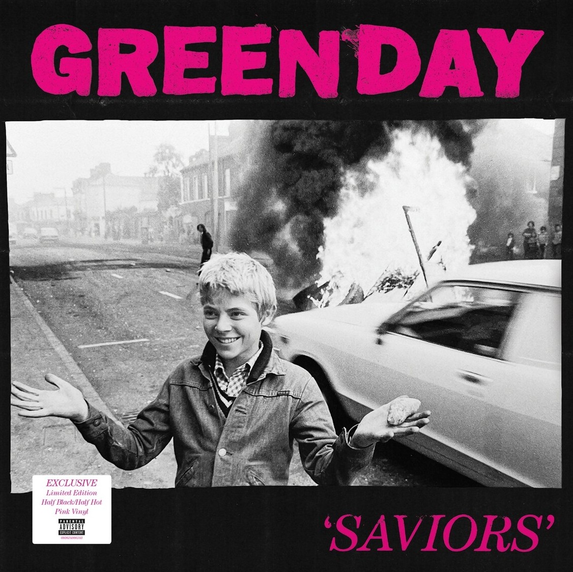 Green Day Saviors Limited (Pink/Black Marbled) (LP) 600015562943