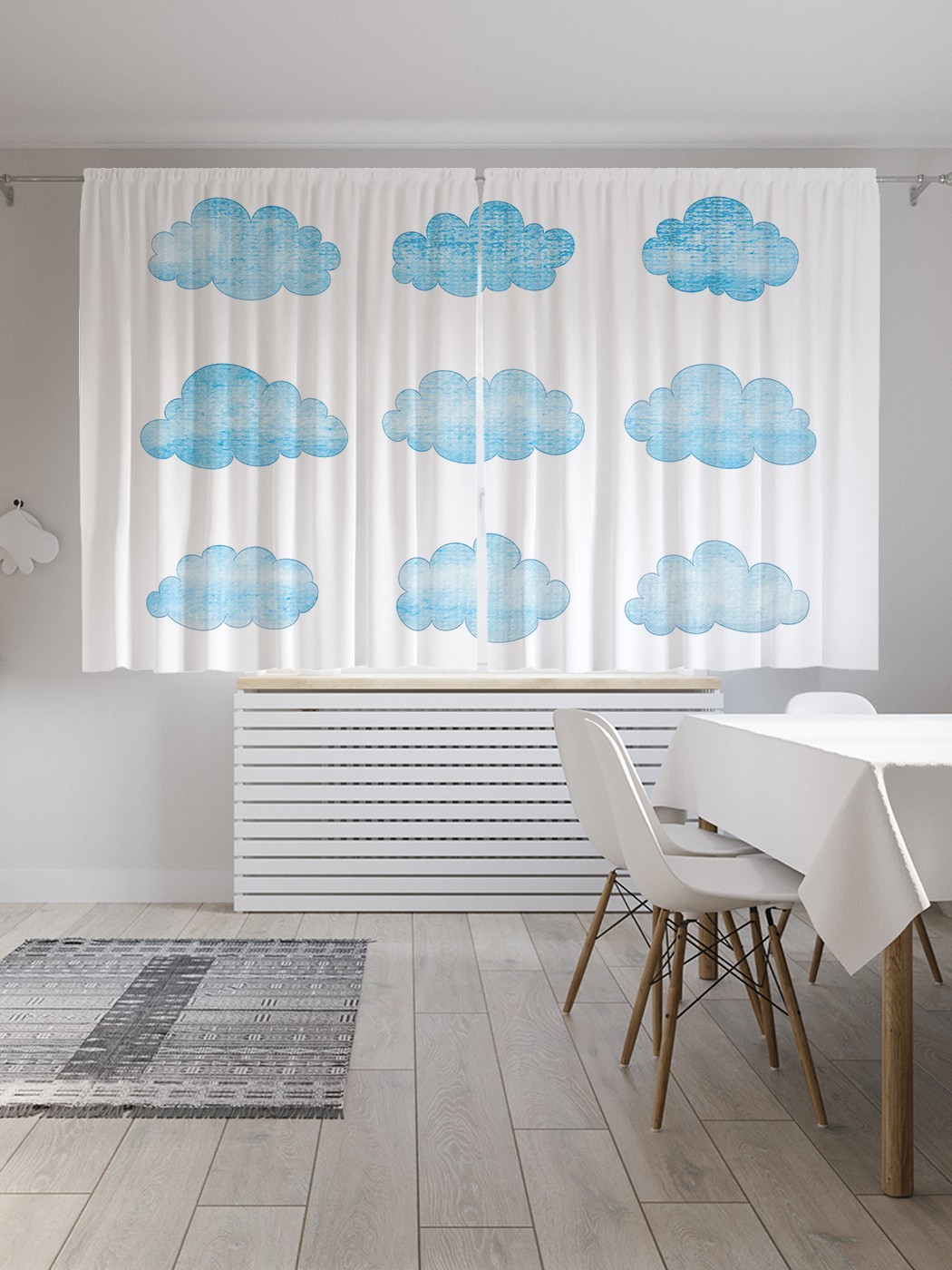 

Классические шторы JoyArty "Разные облака", серия Oxford DeLux, 2 полотна 145x180 см, Разные облака