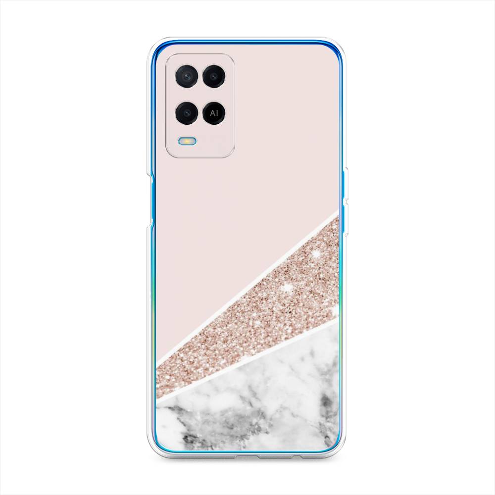 

Чехол для Oppo A54 "Блестящий розовый мрамор", 256150-3
