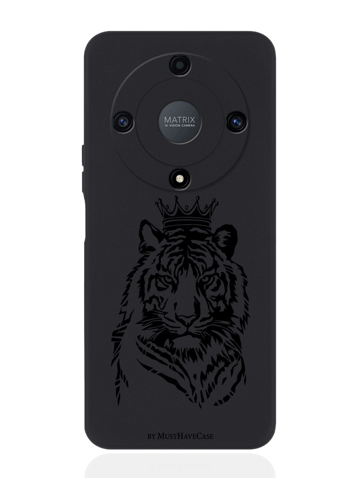 

Чехол MustHaveCase для Honor X9a Тигр с Короной черный