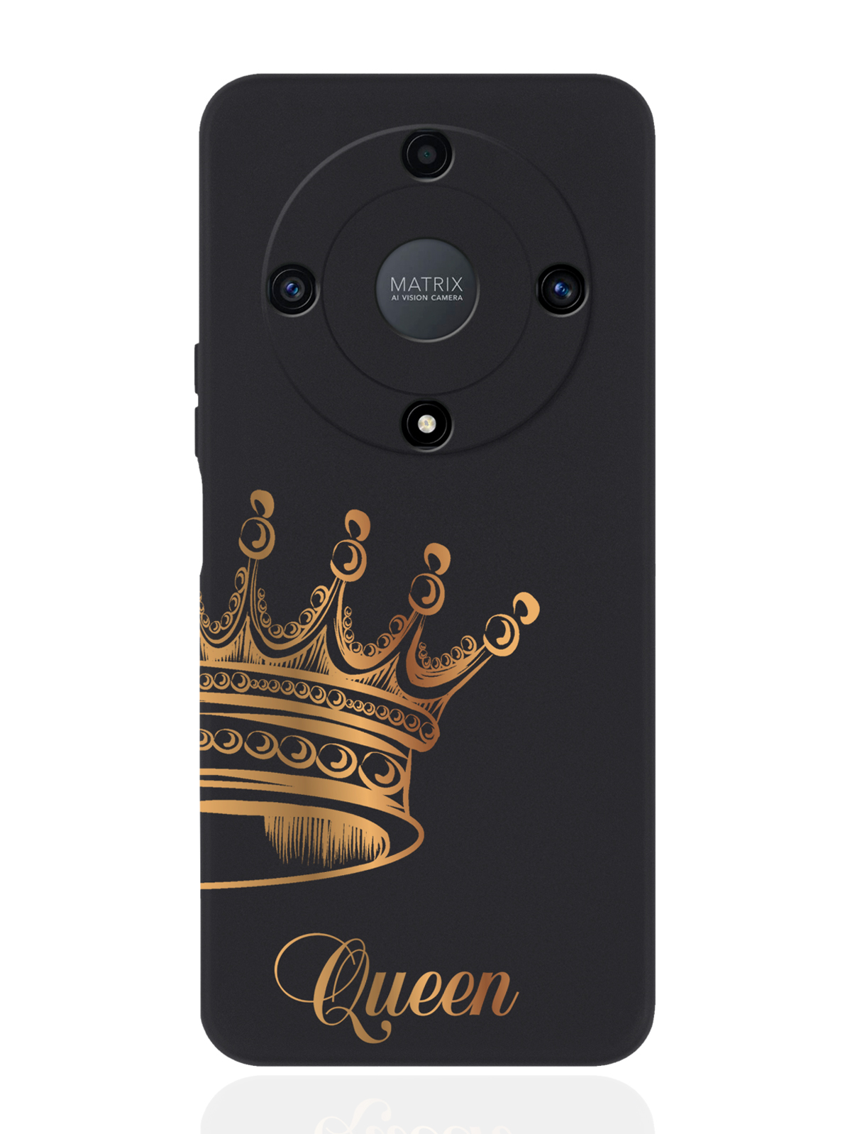 фото Чехол musthavecase для honor x9a парный чехол корона queen черный