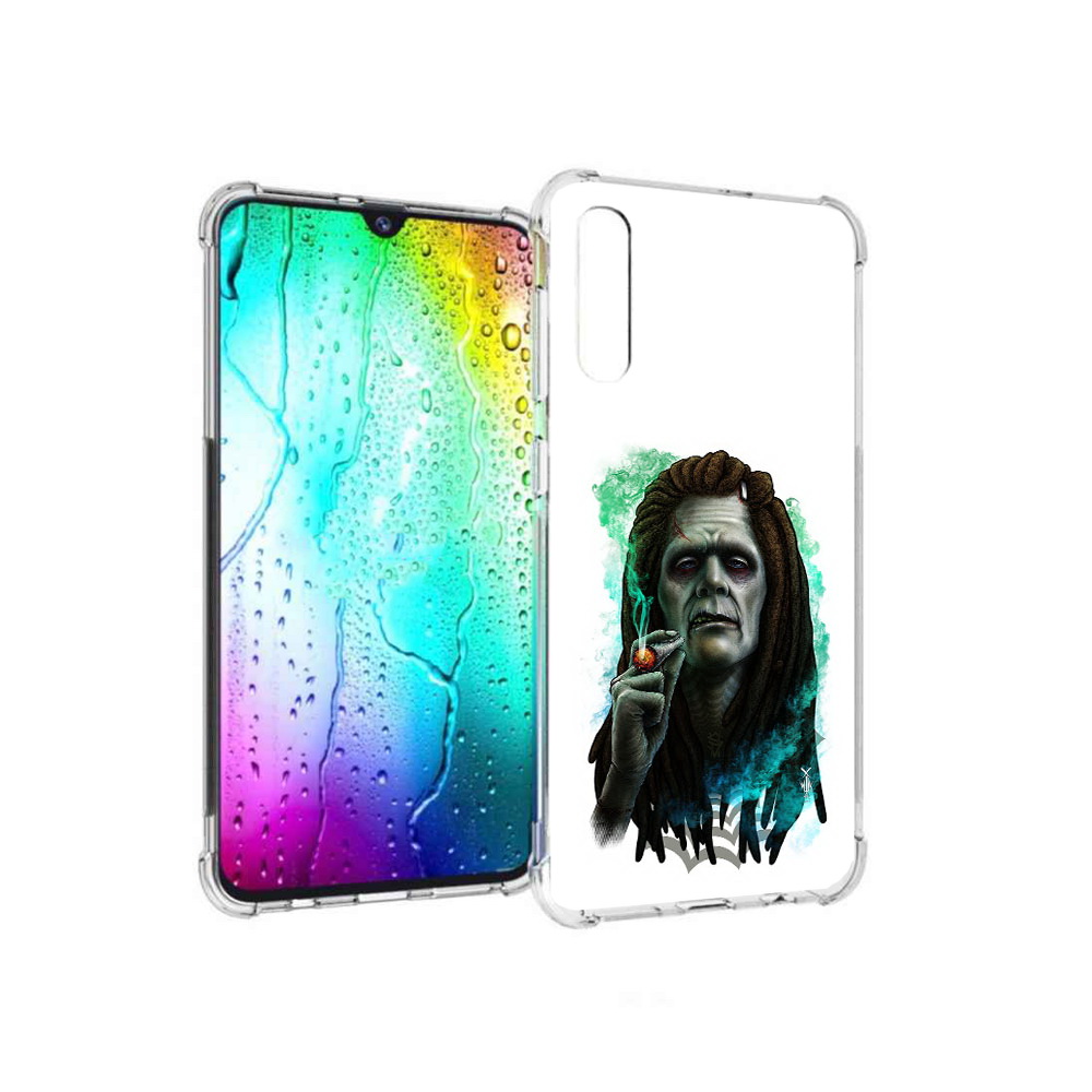

Чехол MyPads Tocco для Samsung Galaxy A30s зеленый мужчина с сигаретой (PT226907.519.360), Прозрачный, Tocco