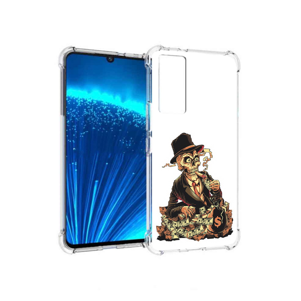 

Чехол MyPads Tocco для Vivo V21E нарисованный череп с сигаретой (PT226954.394.515), Прозрачный, Tocco
